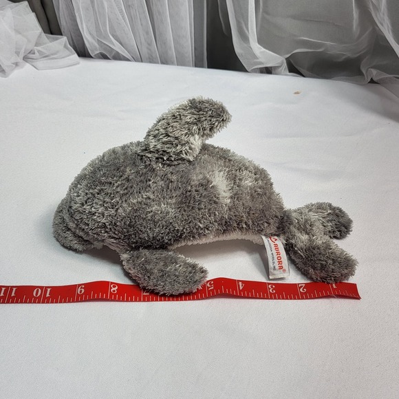 Aurora World Grey Dolphin 10" Plush Stuffed Sea Ocean Animal Toy - Picture 9 of 9